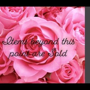 🎉ITEMS BEYOND THIS POINT ARE SOLD 🎉